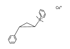 cesium phenyl(2-phenylcyclopropyl)dimethylborate结构式
