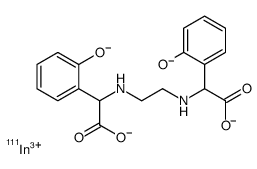 2-[2-[[carboxylato-(2-oxidophenyl)methyl]amino]ethylamino]-2-(2-oxidop henyl)acetate, indium(+3) cation结构式