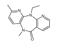 11-ethyl-2,5-dimethyldipyrido[2,3-b:2',3'-f][1,4]diazepin-6-one结构式