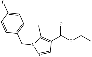 1-(4-氟苄基)-5-甲基-1H-吡唑-4-羧酸乙酯结构式