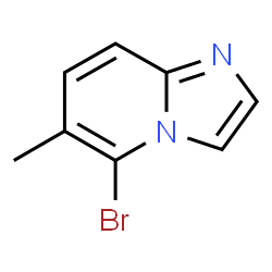 5-溴-6-甲基咪唑并[1,2-a]吡啶结构式
