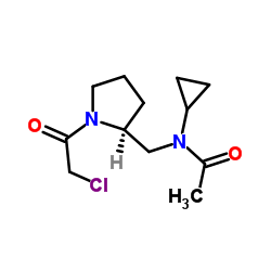 N-{[(2S)-1-(Chloroacetyl)-2-pyrrolidinyl]methyl}-N-cyclopropylacetamide Structure