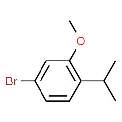 4-溴-1-异丙基-2-甲氧基苯结构式