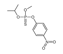 methoxy-(4-nitrophenoxy)-propan-2-yloxy-sulfanylidene-λ5-phosphane结构式