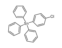 (C6H5)3SnC6H4-p-Cl Structure