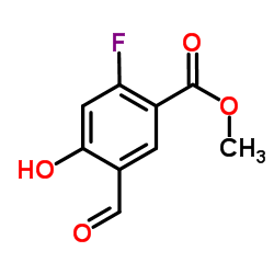 Methyl 2-fluoro-5-formyl-4-hydroxybenzoate Structure
