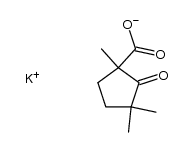 potassium 1,3,3-trimethyl-2-oxocyclopentanecarboxylate Structure