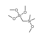 methoxydimethyl[(trimethoxysilyl)methyl]silane Structure