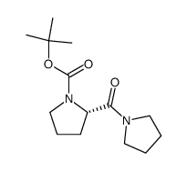(S)-1-[N-(tert-butoxycarbonyl)prolyl]pyrrolidine Structure