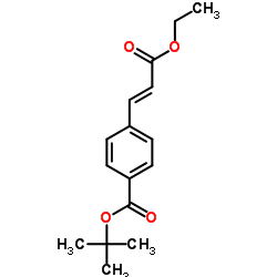2-Methyl-2-propanyl 4-[(1E)-3-ethoxy-3-oxo-1-propen-1-yl]benzoate Structure
