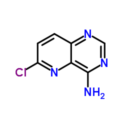 6-氯吡啶并[3,2-d]嘧啶-4-胺结构式