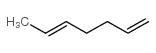 1,5-庚二烯(顺反异构体混合物)结构式