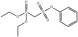 (二乙氧基磷酰基)甲磺酸苯酯结构式
