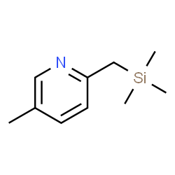 Pyridine, 5-methyl-2-[(trimethylsilyl)methyl]- (9CI) Structure