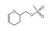 (3,4-dihydro-2H-pyran-2-yl)methyl methanesulfonate Structure