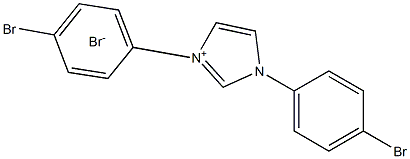 1,3-双(4-溴苯基)-1H-咪唑-3-溴化铵结构式
