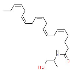Eicosapentaenoyl 1-propanol-2-amide(solution)结构式