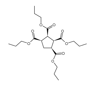 all-cis-tetra(n-propyl) cyclopentanetetracarboxylate结构式