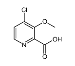 4-氯-3-甲氧基吡啶-2-羧酸结构式