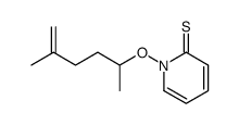 N-((5-Methyl-5-hexenyl)-2-oxy)pyridine-2(1H)-thione结构式