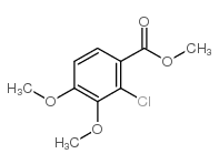 2-氯-3,4-二甲氧基苯甲酸甲酯结构式