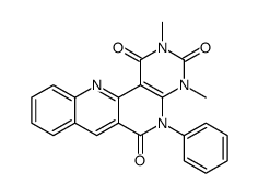 2,4-dimethyl-5-phenyl-1,2,3,4,5,6-hexahydrobenzo[b]pyrimido[4,5-h][1,6]naphthyridine-1,3,6-trione Structure