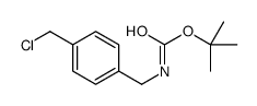 tert-butyl N-[[4-(chloromethyl)phenyl]methyl]carbamate Structure