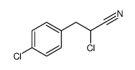 2-chloro-3-(4-chlorophenyl)propanenitrile Structure