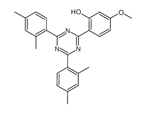 紫外线吸收剂UV-1164gl 2-(4,6-双(2,4-二甲基苯基)-1,3,5-三嗪-2-基)-5-甲氧基酚结构式