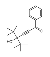 4-tert-butyl-4-hydroxy-5,5-dimethyl-1-phenylhex-2-yn-1-one结构式