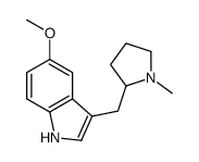 3-(N-methylpyrrolidin-2-ylmethyl)-5-methoxyindole结构式