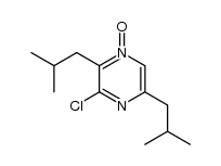 2-chloro-3,6-diisobutylpyrazine 4-oxide Structure