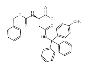 N-[(4-甲基苯基)二苯基甲基]-N2-[(苯基甲氧基)羰基]-D-天冬氨酰胺结构式