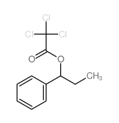 1-phenylpropyl 2,2,2-trichloroacetate Structure