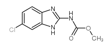 (6-氯-1H-苯并[d]咪唑-2-基)氨基甲酸甲酯结构式
