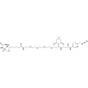 Dde Biotin-PEG4-Picolyl azide Structure