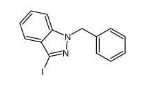 1-苄基-3-碘-1H-吲唑结构式