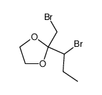 2-bromomethyl-2-(1-bromo-propyl)-[1,3]dioxolane Structure