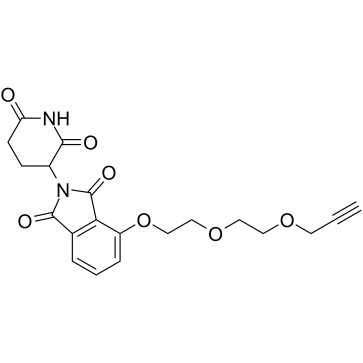 Thalidomide-O-PEG2-propargyl Structure