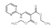 2-(嘧啶-2-氨基亚甲基)-丙二酸二乙酯结构式