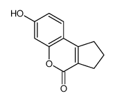 7-羟基-2,3-二氢-1H-环戊并[C]苯并吡喃-4-酮结构式