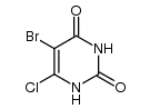 5-BROMO-6-CHLOROPYRIMIDINE-2,4(1H,3H)-DIONE structure