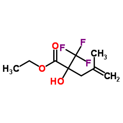 2-羟基-2-(三氟甲基)-4-甲基-4-戊酸乙酯结构式