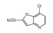 7-氯呋喃并[3,2-b]吡啶-2-甲腈结构式