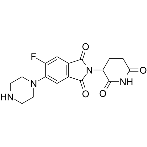 Thalidomide-Piperazine 5-fluoride structure