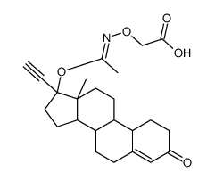 3-(o-Carboxymethyl)-17beta-acetoxy-17alpha-ethynyl-19-norandrost-4-en- 3-one oxime picture
