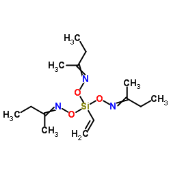 N,N',N''-[(Vinylsilanetriyl)tris(oxy)]tri(2-butanimine) structure