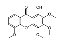 1-hydroxy-2,3,4,5-tetramethoxyxanthen-9-one结构式