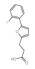 3-[5-(2-氟苯基)-2-糠基]丙酸结构式
