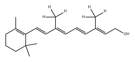 维生素A-D6结构式